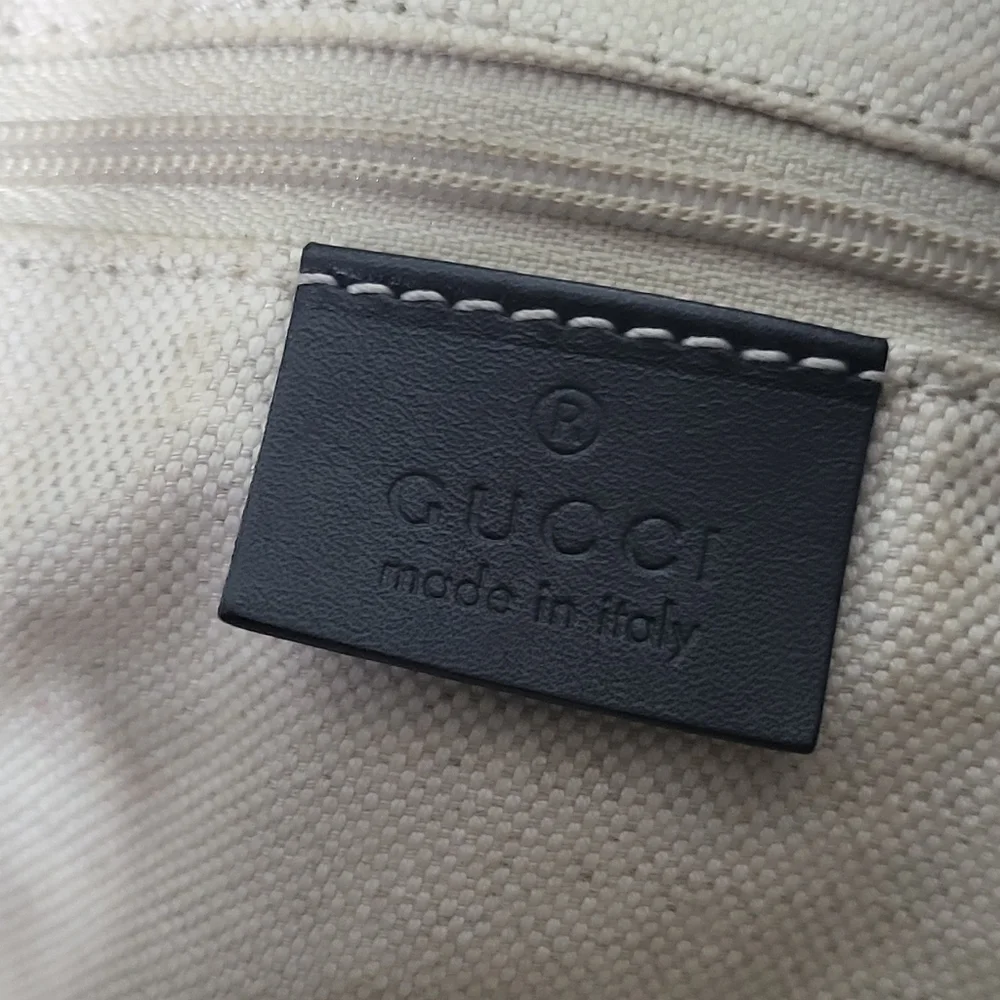 Gucci Sukey Diamante Canvas Hobo Bag Beige - Picture 9 of 12